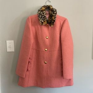 Crewcuts Pink Pea Coat, sz 16 EUC